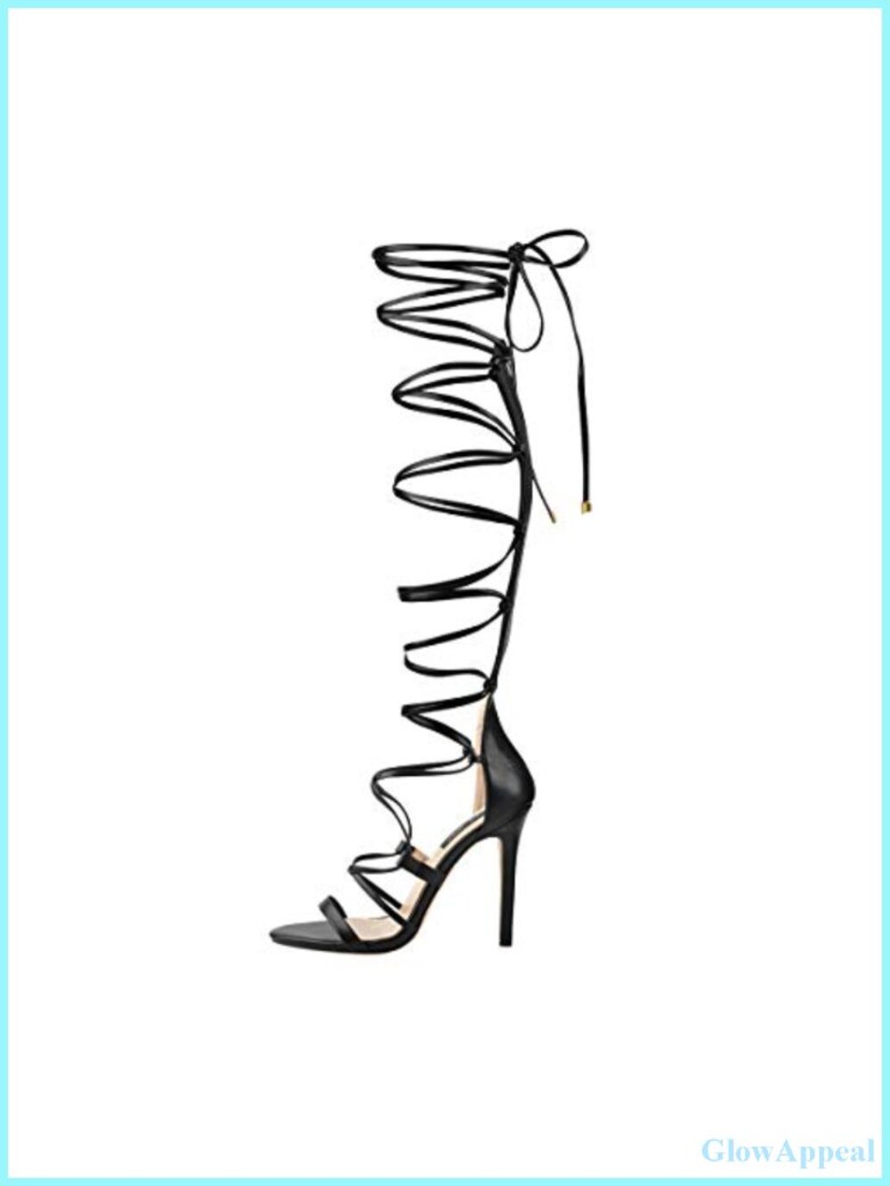 LISHAN Gladiator Knee High Sandals Open Toe Lace Up Criss Cross Strappy